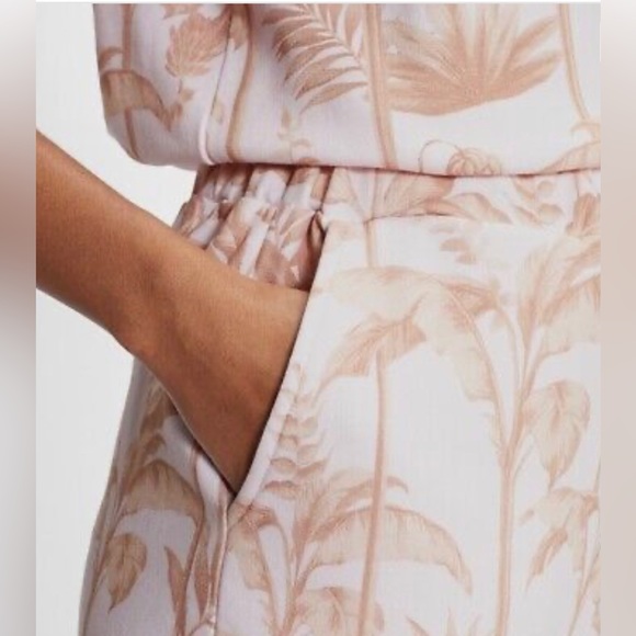 TED BAKER Henrina Botanical Pink/Tropical Printed Jersey Short Size 3 NWT - Picture 6 of 16